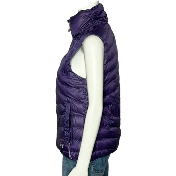 Under Armour Infrared Puffer Down Vest Size Small Purple - Picture 2 of 7